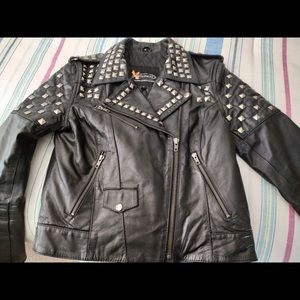 Xelement advanced motorcycle gear leather jacket